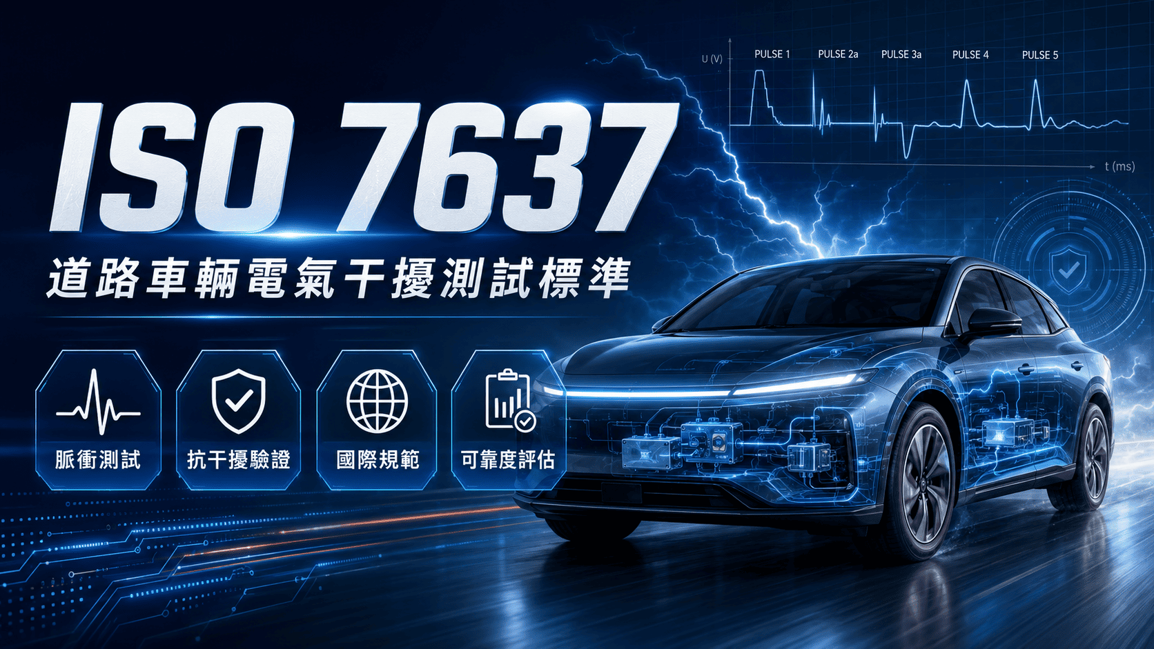 ISO 7637 是車用電子測試中常見的重要標準系列