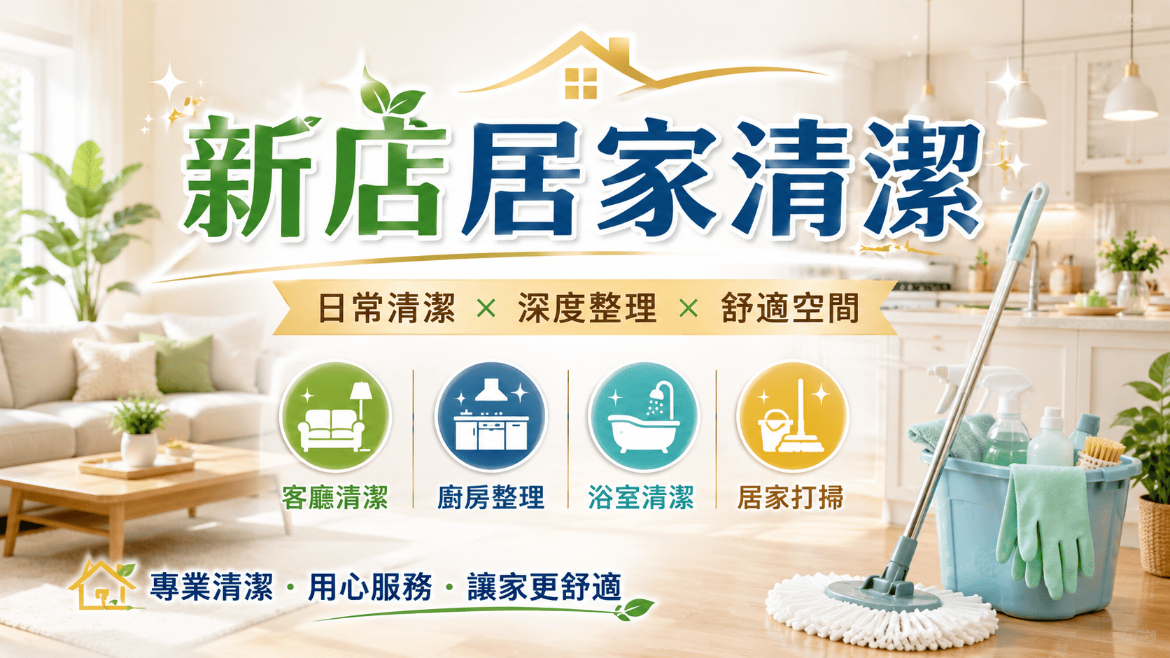 新店居家清潔適合忙碌家庭以及希望定期維持居住環境整潔的人。