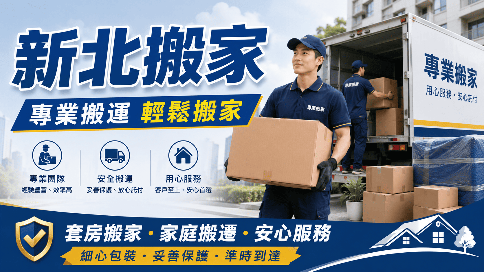 新北市人口密集，社區差異大，挑選新北搬家公司時要注意經驗與服務。