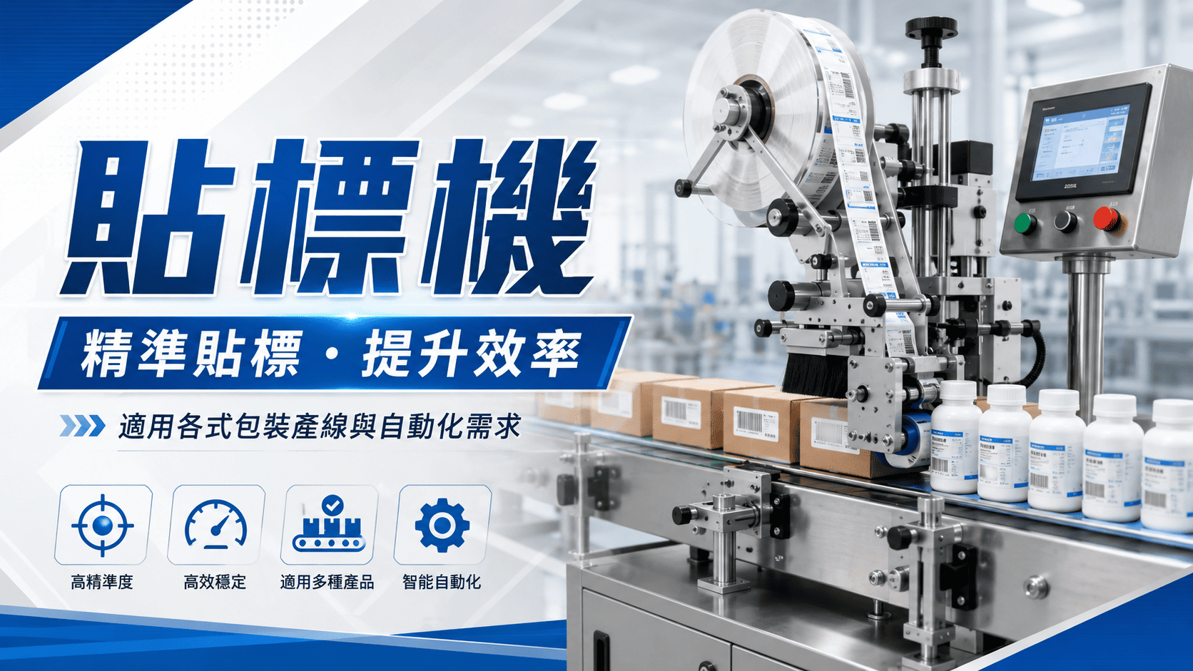 貼標機已成為自動化生產線中不可或缺的重要設備。