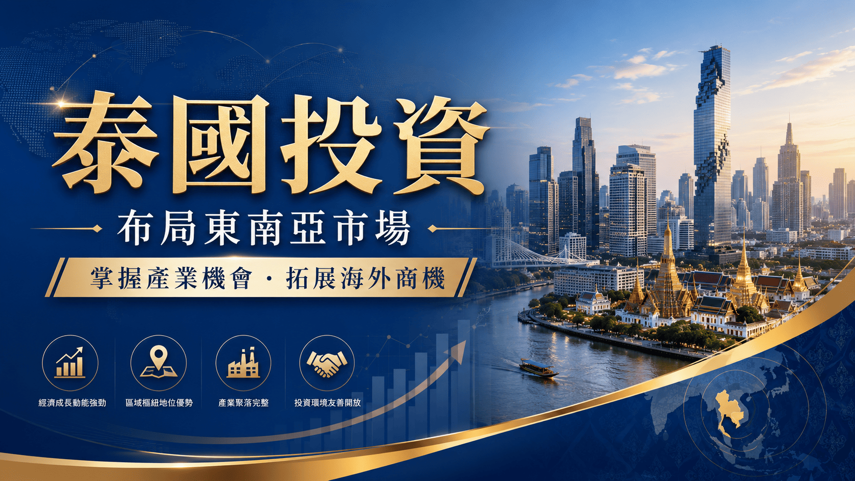 接近東協消費市場或重整供應鏈的企業來說,泰國投資具有一定吸引力。