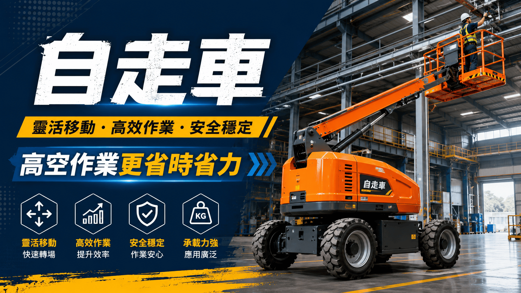 高空作業已廣泛應用於廠房施工、機電安裝、消防工程。