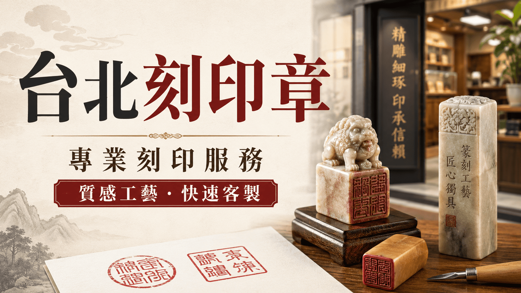台北刻印章需求常見於個人文件、銀行開戶、公司登記、合約用印