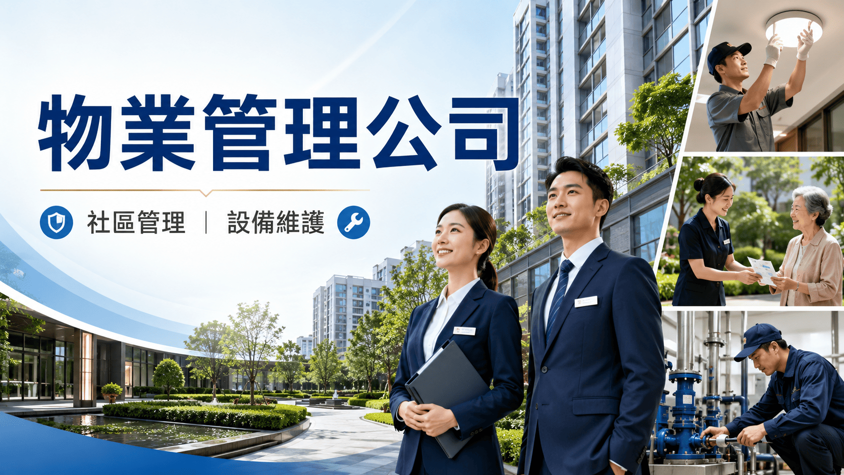 物業管理公司不只是安排保全與清潔,而是協助住宅社區、商辦大樓、企業總部、商場與複合式建築維持正常運作的專業團隊。從櫃台接待、門禁安全、公共設施維護,到機電巡檢、行政協調、住戶服務與緊急事件處理,都可能屬於物業管理的工作範圍。