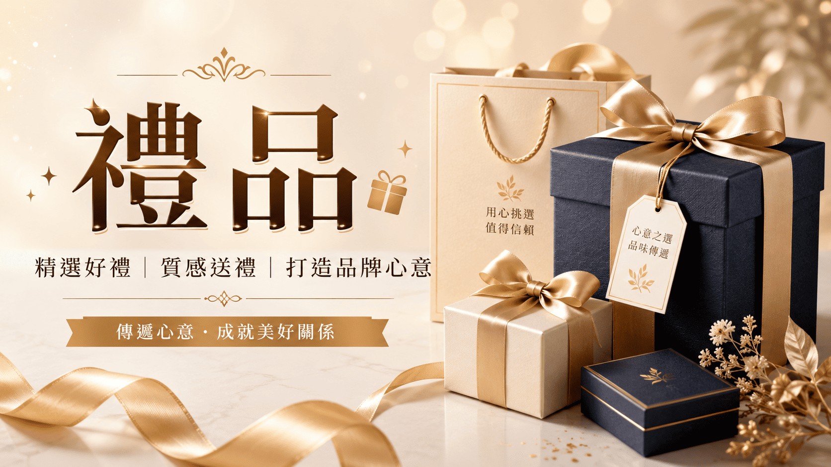 禮品常用於企業送禮、節慶贈禮、客戶維繫、員工獎勵、活動紀念與品牌推廣。