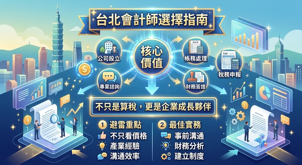 台北會計師怎麼找?公司記帳、稅務申報與選擇重點完整指南