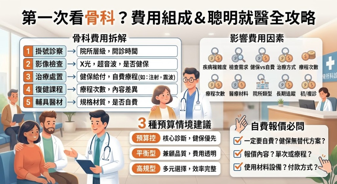 骨科費用怎麼算?看診、檢查與治療費用完整指南