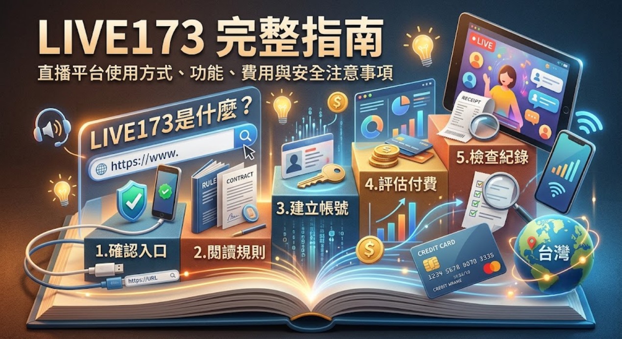 LIVE173 是什麼?直播平台使用方式、功能、費用與安全注意事項完整指南