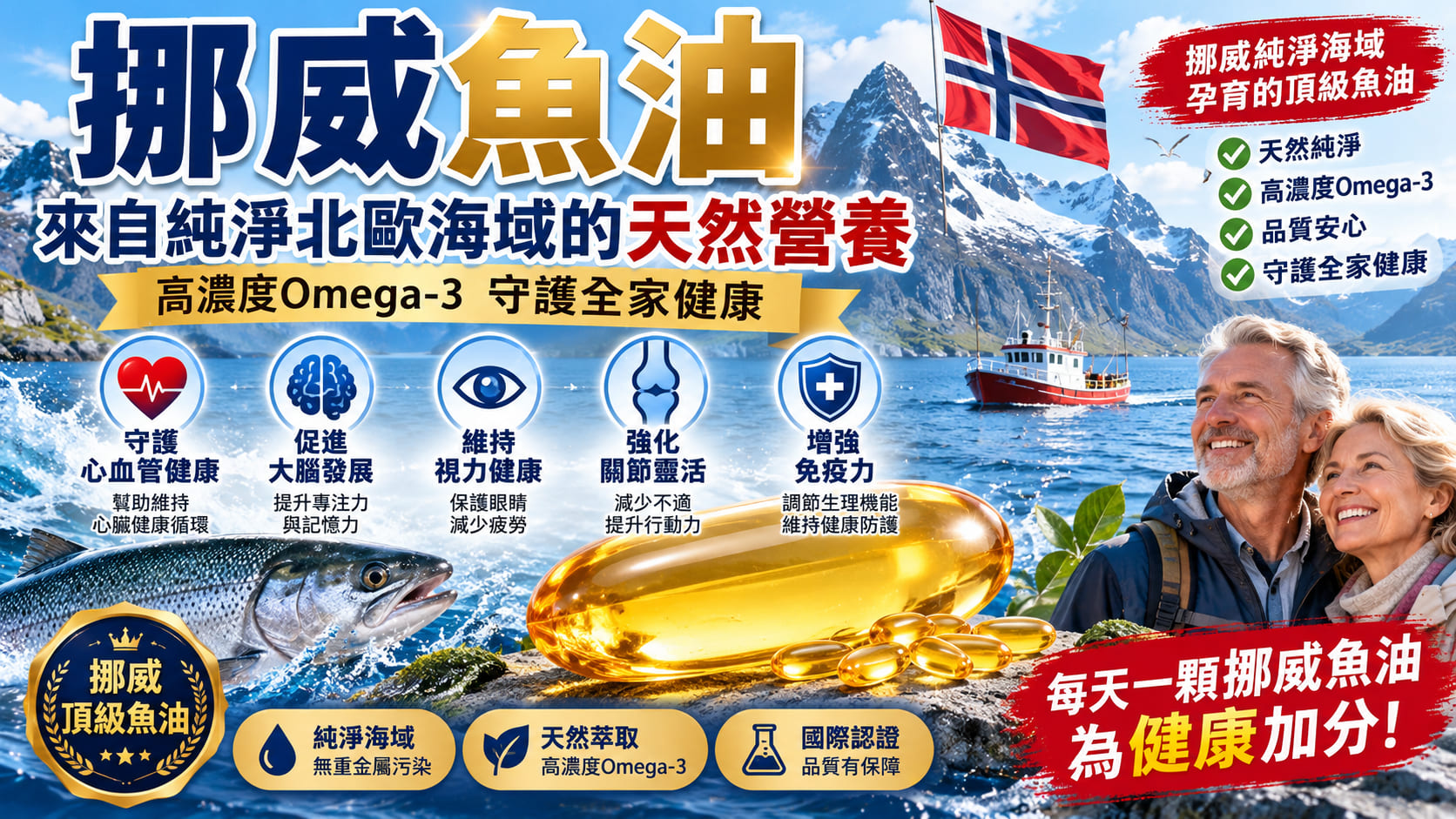 挪威魚油怎麼挑?EPA、DHA 含量、濃度與品質判斷,7 步驟避開選購誤區